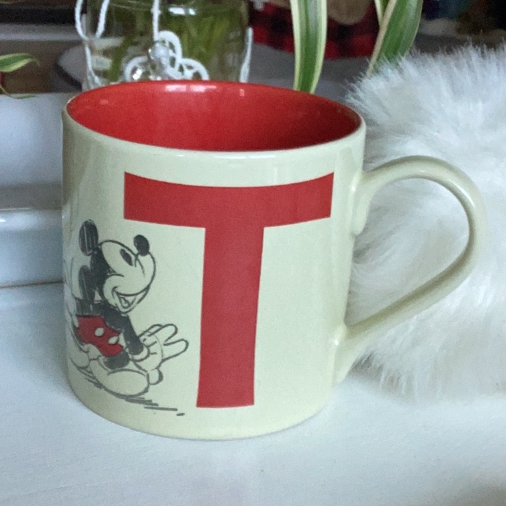 Disney Mickey Mouse Red and Cream Mug